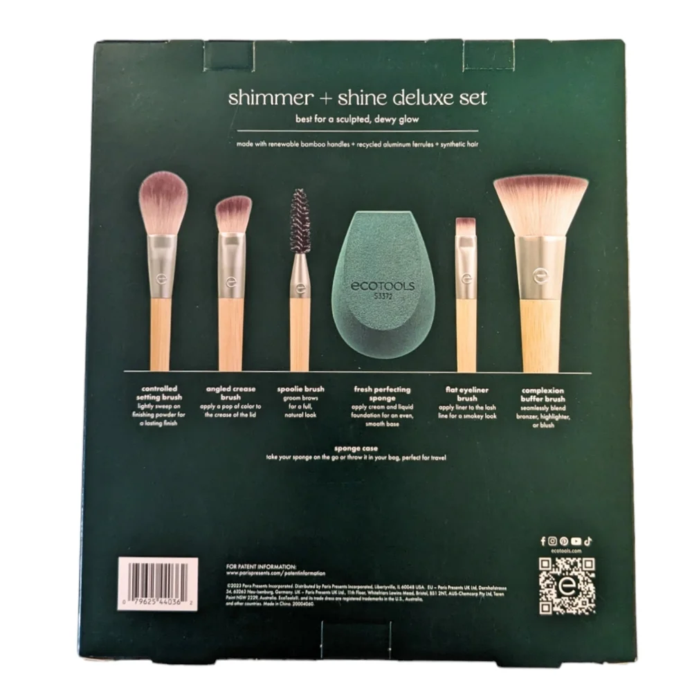 Ecotools Limited Edition 7 Pc Makeup Brush + Sponge Gift Set
